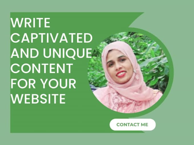 write captivated and unique content for your website