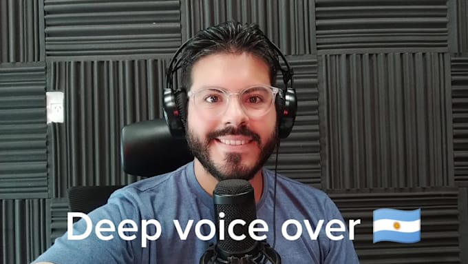 do a professional voice recording with deep and warm tones