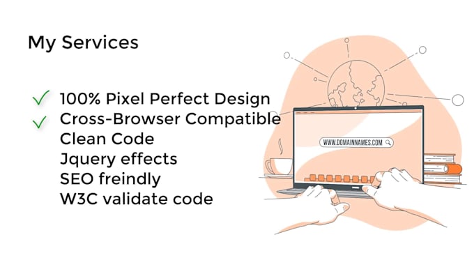convert PSD, ai, PDF or image to HTML CSS bootstrap website