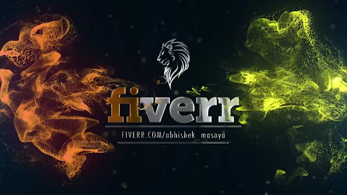 create awesome particles explosion logo intro animation