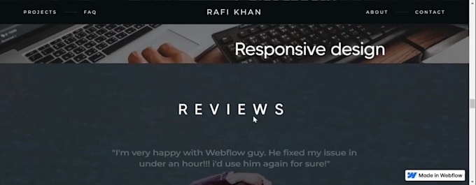 convert your figma design into a webflow website