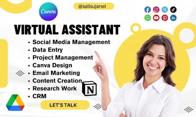 be your long term creative virtual assistant and personal assistant