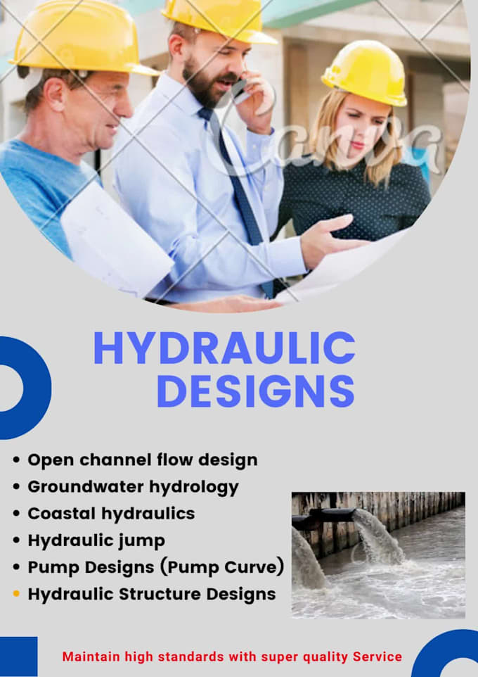 design complete hydraulic networks for water supply and drainage
