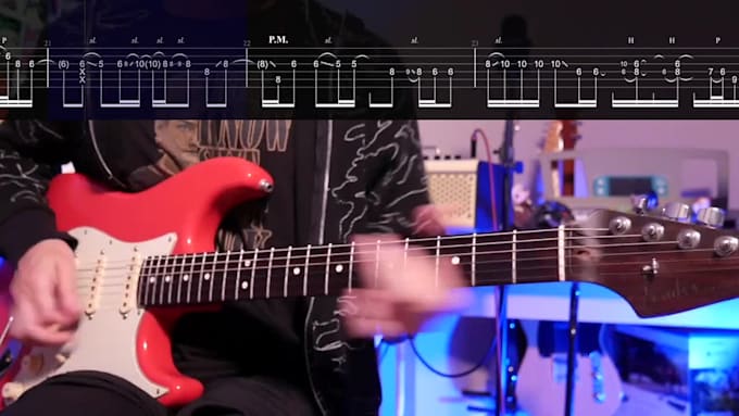 transcribe any songs or solos you request to guitar tabs