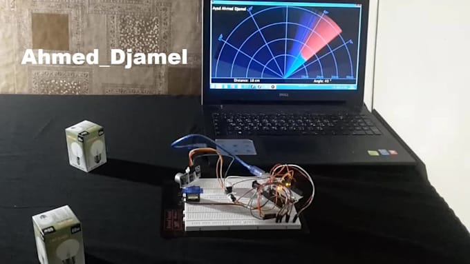 help you to make an arduino radar and explain the code