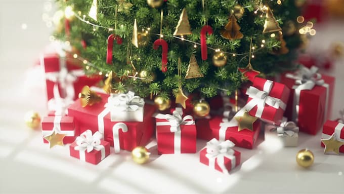 make beautiful awesome chrstmas tree animation video
