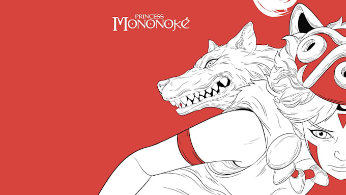 illustrate movie and anime poster