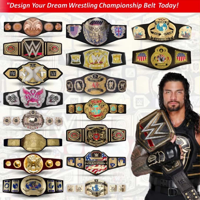 custom champion belt design