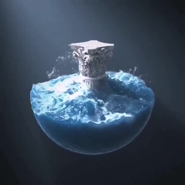 do 3d water simulation fluid simulation 3d cgi product animation liquid splash