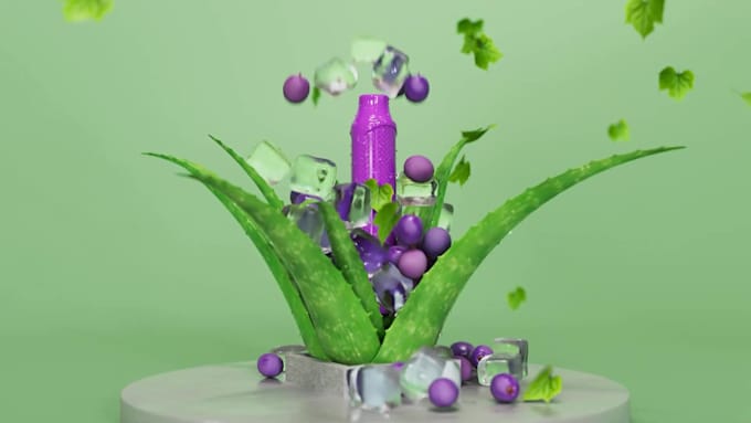 eye catching 3d animation for food, beauty and electronics