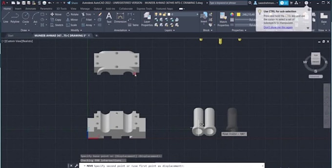create 2d, 3d drawing, assembly, and isometric using autocad