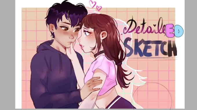 draw pretty anime sketches of anything you want