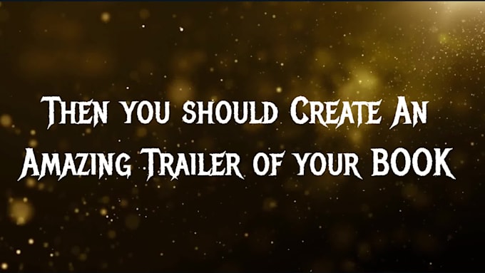 create cinematic book trailer or book promo videos