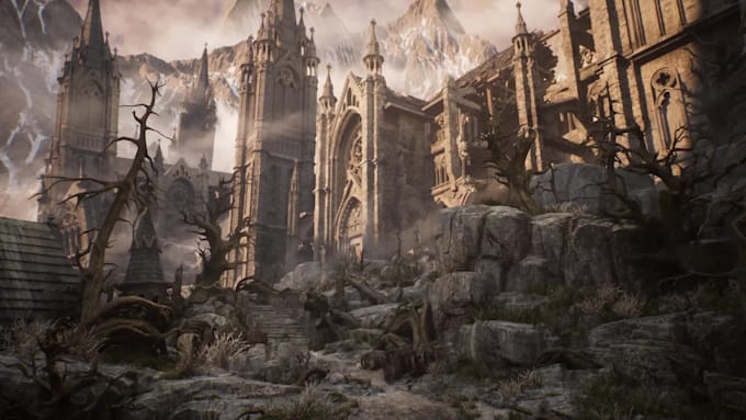make 3d game environment and background design in blender unity 3d unreal engine