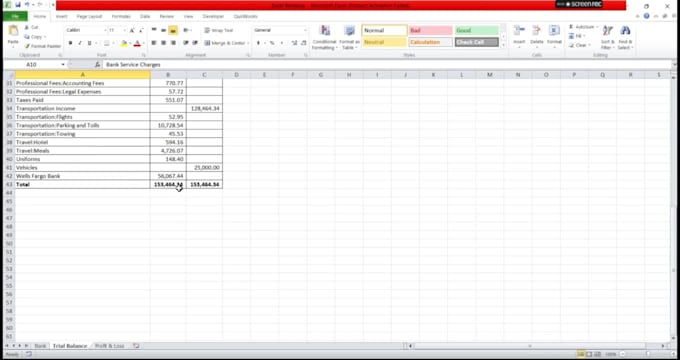 provide professional microsoft excel bookkeeping and financial reporting