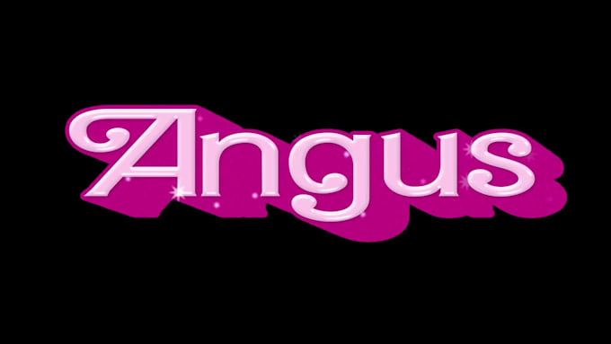 animate a barbie movie logo