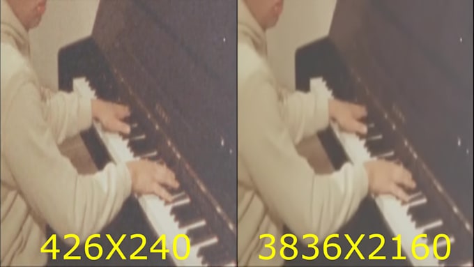 upscale, enhance your low quality video to 4k