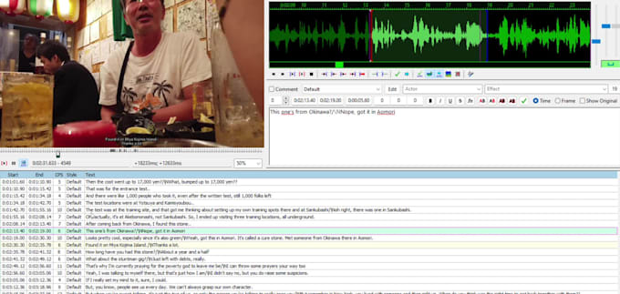 transcribe or transcription japanese, english, indonesia