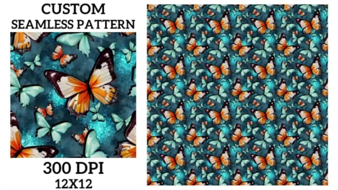 Draw a seamless illustrated pattern by Ipeksargin | Fiverr