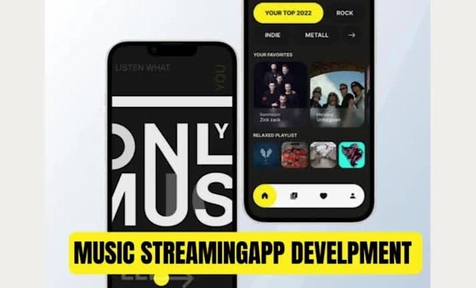develop music streaming app music streaming website livestreaming app ott app