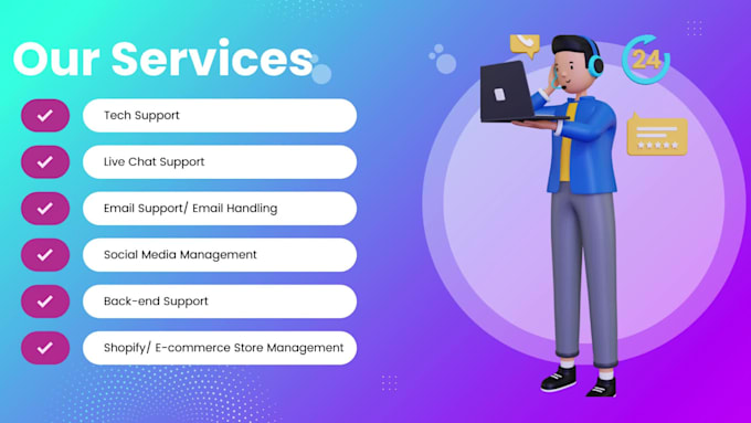 provide live chat support
