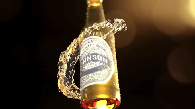 3d product animation 3d liquid animation bottle rendering beverage animation