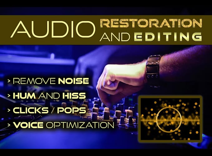 clean up, restore, and optimize your audio
