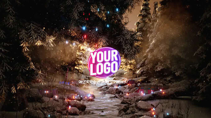 create christmas or new year greeting video