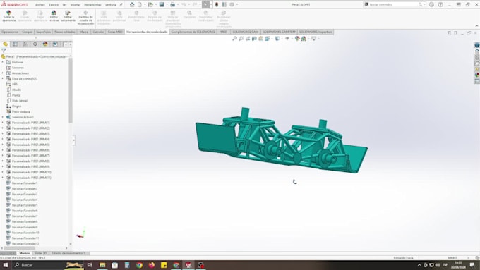 perform 3d and 2d design and modeling in solidworks