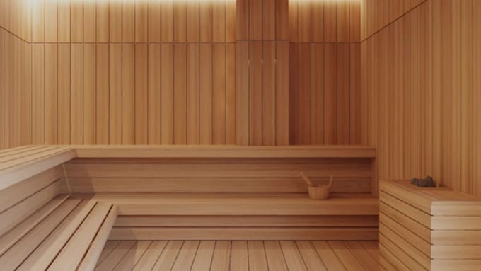 design and rendering for your sauna, steam room, onsen