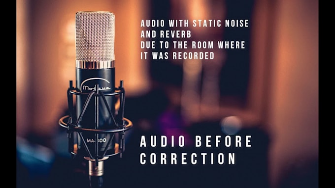 remove noises and fix your audio