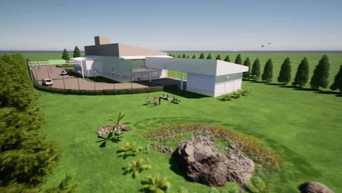 3d model architect and structure factory