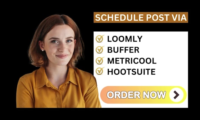 schedule posts on instagram, facebook via buffer, hootsuite, metricool, canva