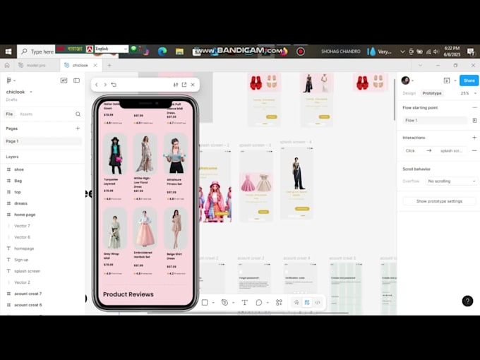 design full ecommerce mobile app or website UI UX in figma