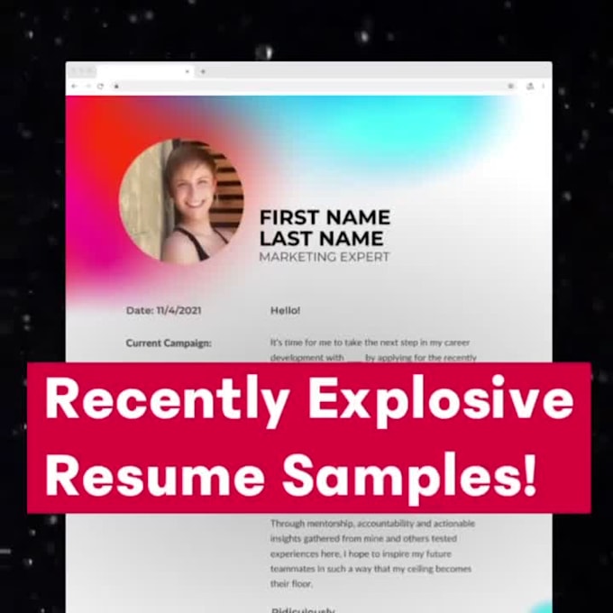 design your innovative professional resume today