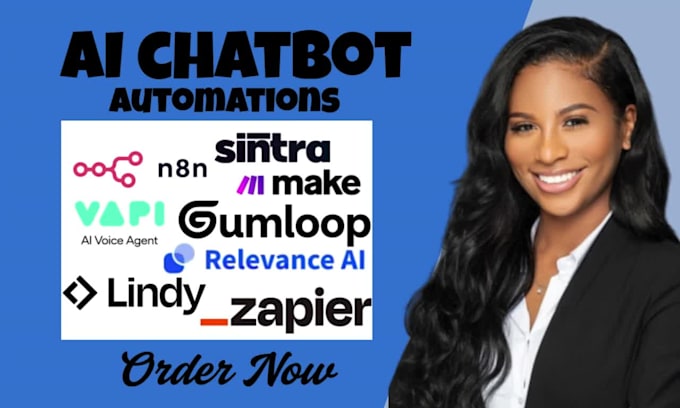 build custom ai chatbot automation using sintra ai gumloop vapi n8n and lindy ai