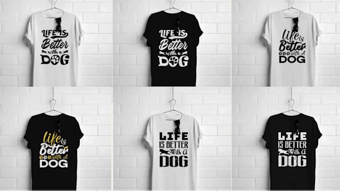 do typography custom t shirt design, creative and graphic