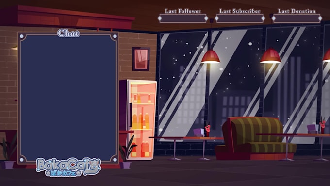 make an stream overlay vtuber graphic, gaming, anime design