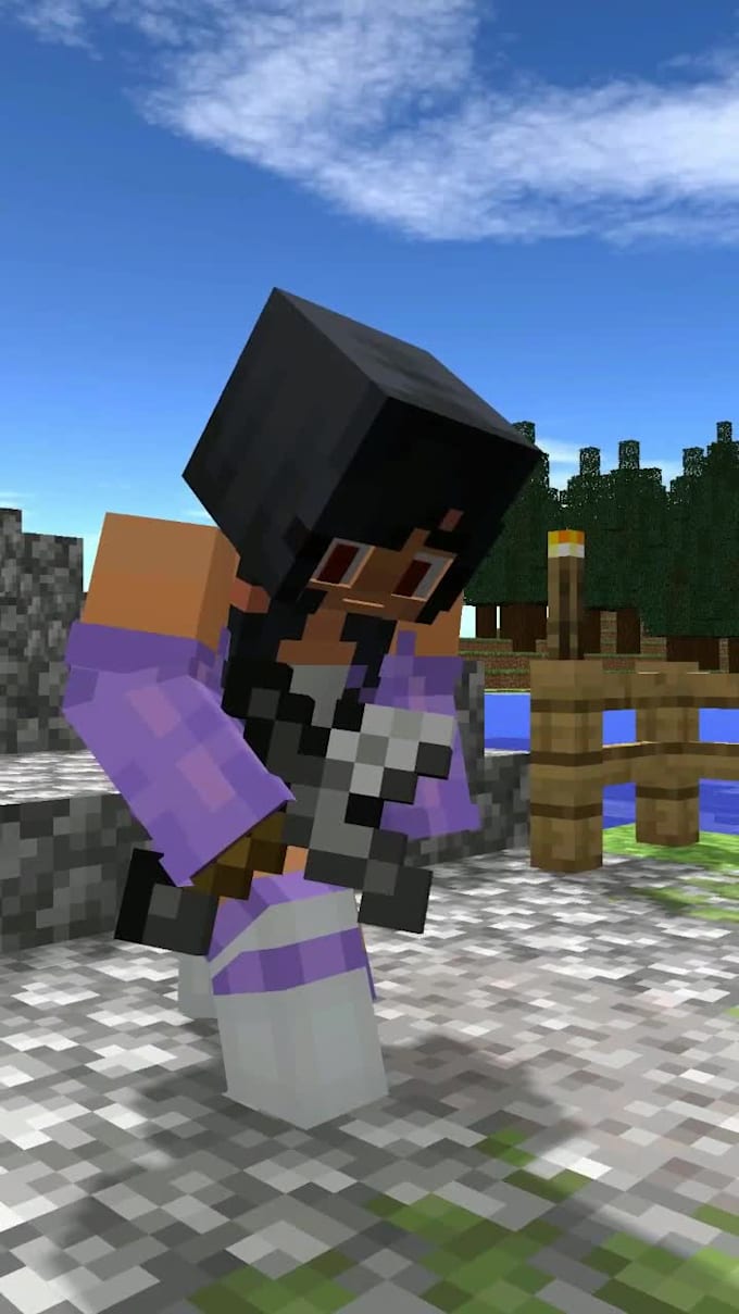create minecraft animation shorts for youtube , tiktok