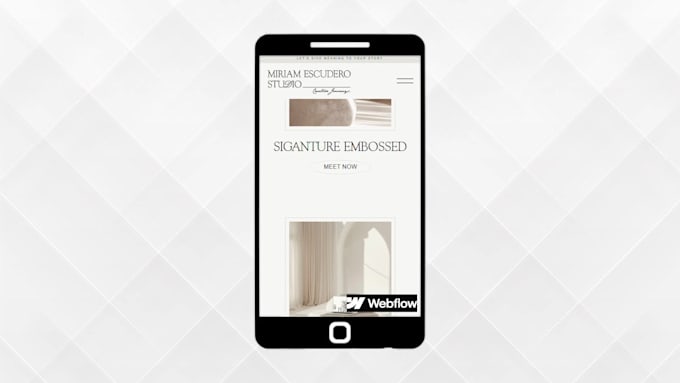 create a responsive webflow landing page