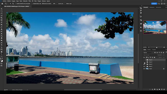 make simple or advanced retouches on your photographs