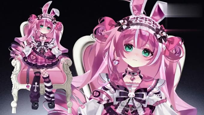 design live2d vtuber model live2d vtuber rigging 2d vtuber modelling