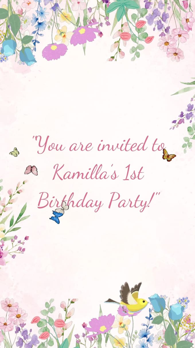 birthday,baby shower and wedding invitation design