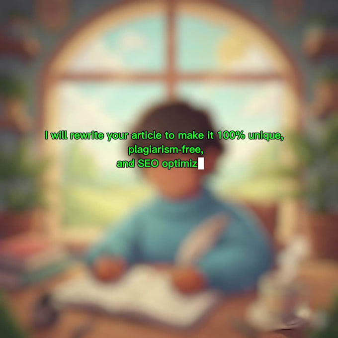rewrite your article to make it 100 percent unique