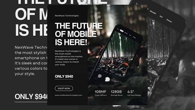 do animated social media ads, post