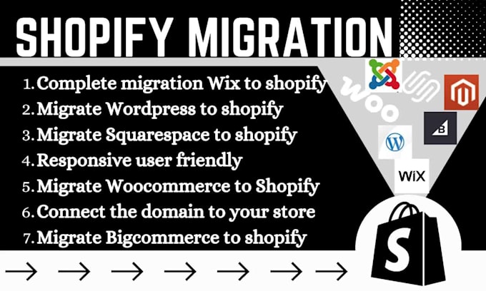 shopify migrate wix weebly joomla wordpress drupal store to shopify store