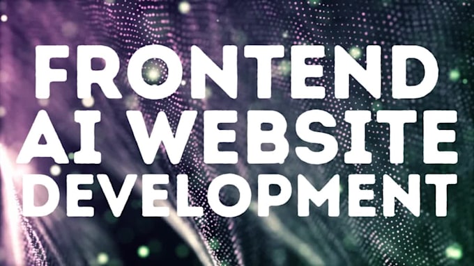 ai frontend website development and ai website development