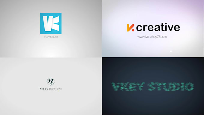 make clean elegant logo reveal video