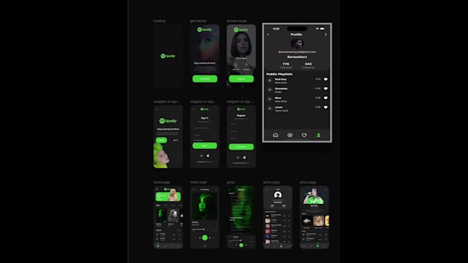 design and develop flutter UI from figma or xd