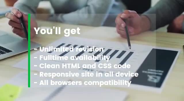 create website with custom HTML design